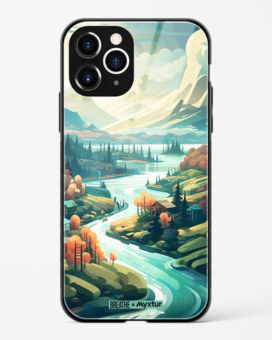 Alpine Mountain Charm [BREATHE] Glass Case Phone Cover (Apple)