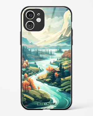 Alpine Mountain Charm [BREATHE] Glass Case Phone Cover (Apple)