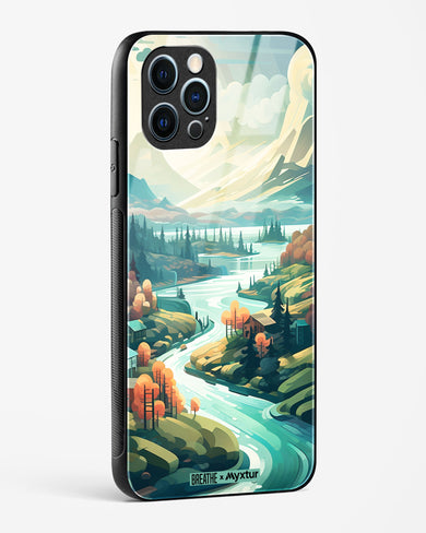 Alpine Mountain Charm [BREATHE] Glass Case Phone Cover (Apple)