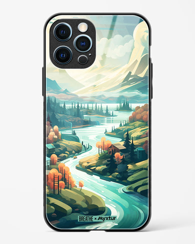 Alpine Mountain Charm [BREATHE] Glass Case Phone Cover (Apple)