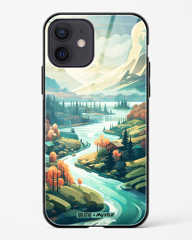 Alpine Mountain Charm [BREATHE] Glass Case Phone Cover (Apple)