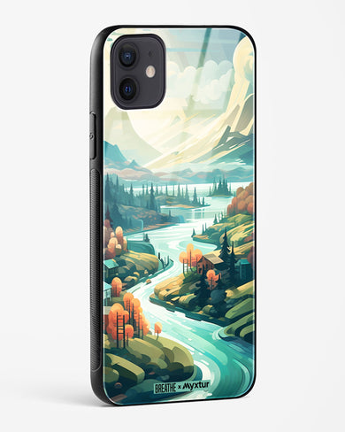 Alpine Mountain Charm [BREATHE] Glass Case Phone Cover (Apple)