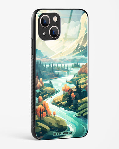 Alpine Mountain Charm [BREATHE] Glass Case Phone Cover (Apple)