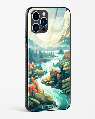 Alpine Mountain Charm [BREATHE] Glass Case Phone Cover-(Apple)