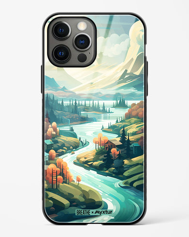 Alpine Mountain Charm [BREATHE] Glass Case Phone Cover (Apple)