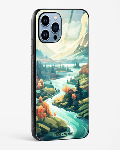 Alpine Mountain Charm [BREATHE] Glass Case Phone Cover (Apple)