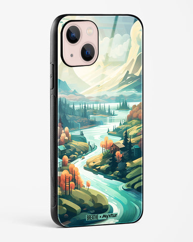 Alpine Mountain Charm [BREATHE] Glass Case Phone Cover (Apple)