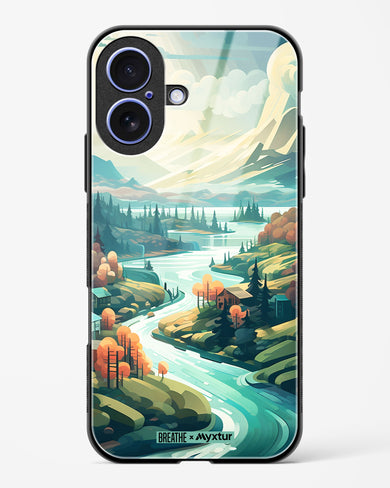 Alpine Mountain Charm [BREATHE] Glass Case Phone Cover (Apple)