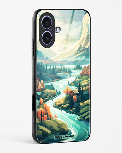 Alpine Mountain Charm [BREATHE] Glass Case Phone Cover (Apple)