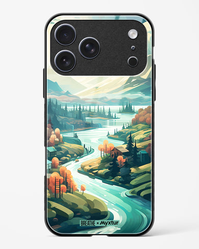 Alpine Mountain Charm [BREATHE] Glass Case Phone Cover (Apple)