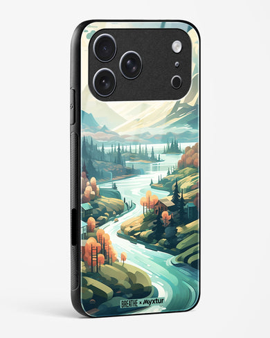 Alpine Mountain Charm [BREATHE] Glass Case Phone Cover (Apple)
