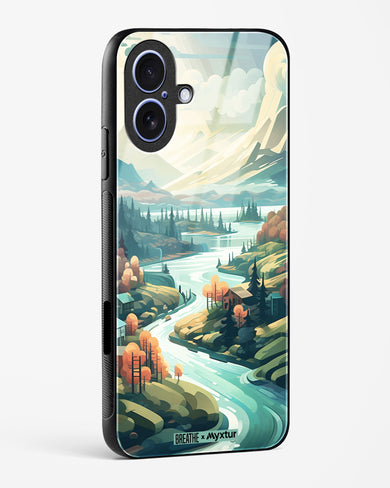 Alpine Mountain Charm [BREATHE] Glass Case Phone Cover (Apple)