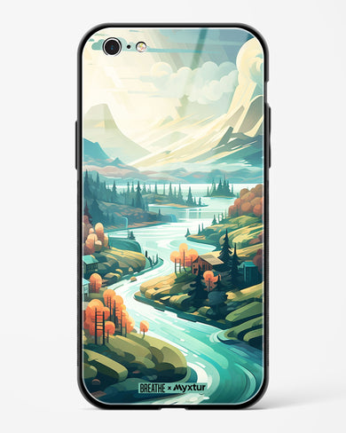 Alpine Mountain Charm [BREATHE] Glass Case Phone Cover-(Apple)