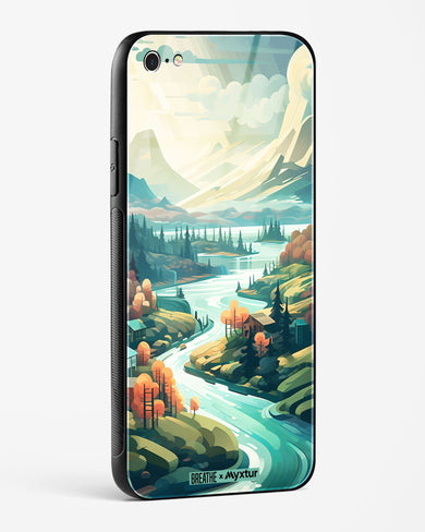 Alpine Mountain Charm [BREATHE] Glass Case Phone Cover-(Apple)