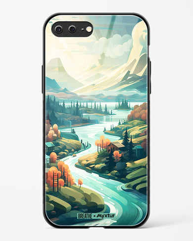 Alpine Mountain Charm [BREATHE] Glass Case Phone Cover-(Apple)