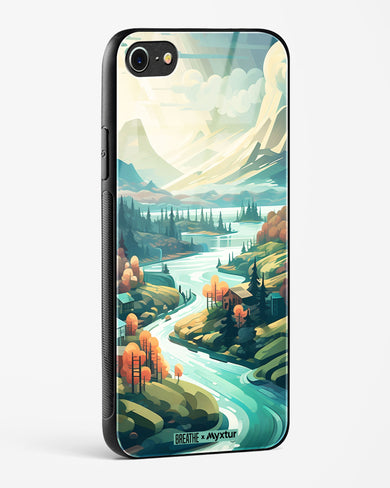 Alpine Mountain Charm [BREATHE] Glass Case Phone Cover-(Apple)