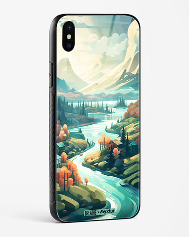 Alpine Mountain Charm [BREATHE] Glass Case Phone Cover (Apple)