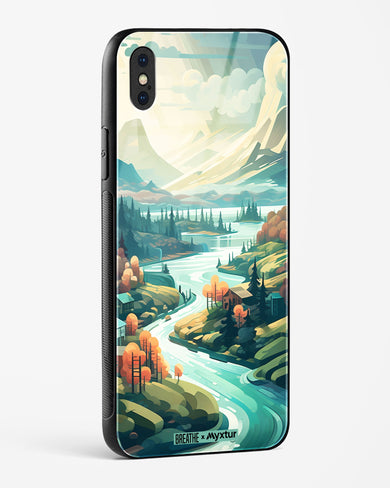 Alpine Mountain Charm [BREATHE] Glass Case Phone Cover (Apple)