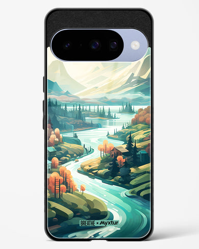 Alpine Mountain Charm [BREATHE] Glass Case Phone Cover (Google)