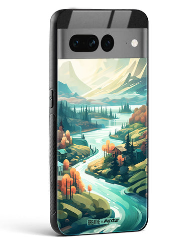 Alpine Mountain Charm [BREATHE] Glass Case Phone Cover (Google)