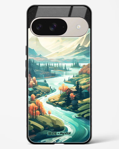 Alpine Mountain Charm [BREATHE] Glass Case Phone Cover (Google)