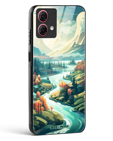Alpine Mountain Charm [BREATHE] Glass Case Phone Cover (Motorola)
