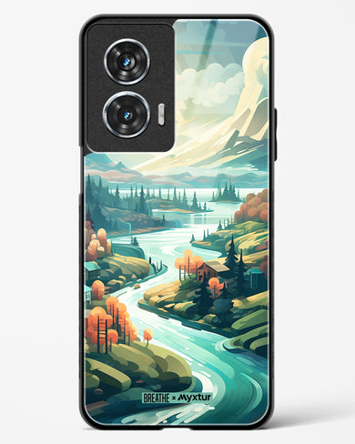 Alpine Mountain Charm [BREATHE] Glass Case Phone Cover (Motorola)
