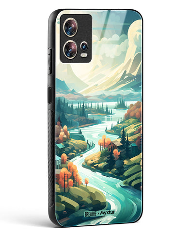 Alpine Mountain Charm [BREATHE] Glass Case Phone Cover (Motorola)