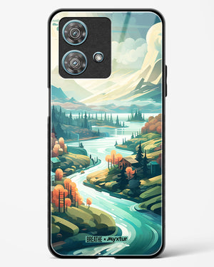 Alpine Mountain Charm [BREATHE] Glass Case Phone Cover (Motorola)