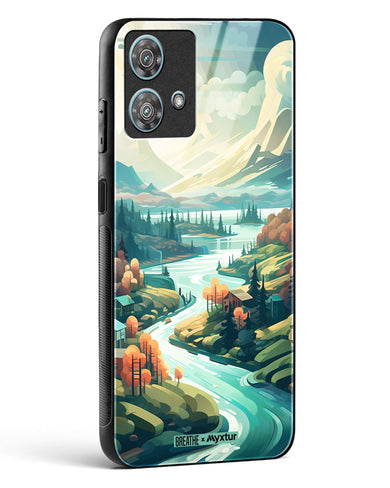 Alpine Mountain Charm [BREATHE] Glass Case Phone Cover-(Motorola)