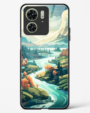 Alpine Mountain Charm [BREATHE] Glass Case Phone Cover (Motorola)