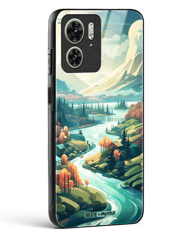 Alpine Mountain Charm [BREATHE] Glass Case Phone Cover (Motorola)