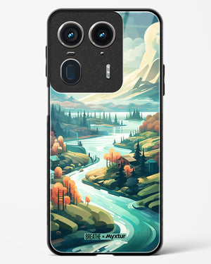 Alpine Mountain Charm [BREATHE] Glass Case Phone Cover (Motorola)