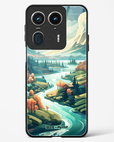 Alpine Mountain Charm [BREATHE] Glass Case Phone Cover (Motorola)