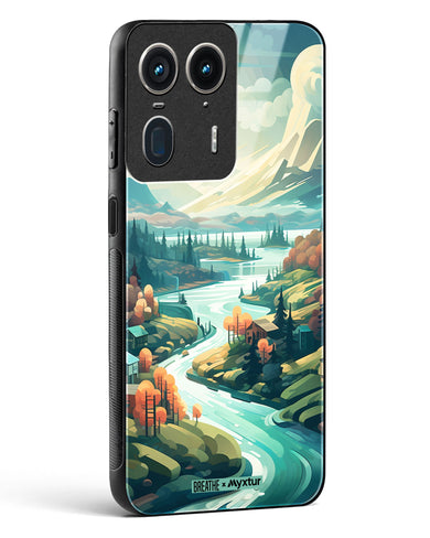 Alpine Mountain Charm [BREATHE] Glass Case Phone Cover (Motorola)