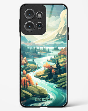 Alpine Mountain Charm [BREATHE] Glass Case Phone Cover (Motorola)