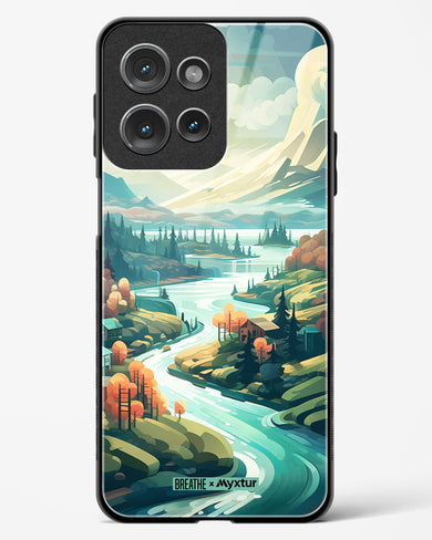 Alpine Mountain Charm [BREATHE] Glass Case Phone Cover (Motorola)