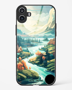 Alpine Mountain Charm [BREATHE] Glass Case Phone Cover (Nothing)