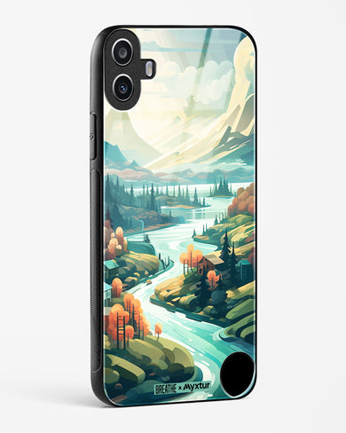 Alpine Mountain Charm [BREATHE] Glass Case Phone Cover (Nothing)