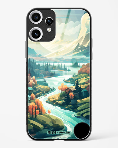 Alpine Mountain Charm [BREATHE] Glass Case Phone Cover (Nothing)
