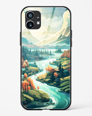 Alpine Mountain Charm [BREATHE] Glass Case Phone Cover (Nothing)