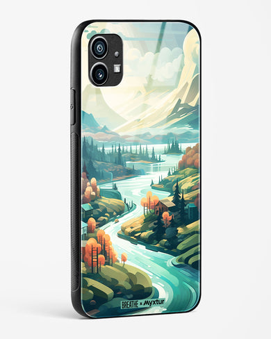 Alpine Mountain Charm [BREATHE] Glass Case Phone Cover (Nothing)