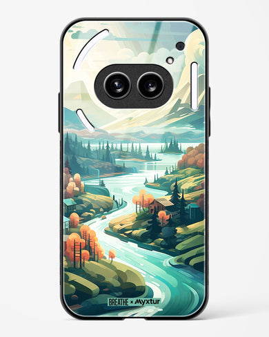 Alpine Mountain Charm [BREATHE] Glass Case Phone Cover (Nothing)