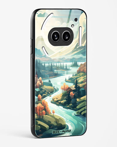 Alpine Mountain Charm [BREATHE] Glass Case Phone Cover (Nothing)