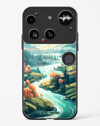 Alpine Mountain Charm [BREATHE] Glass Case Phone Cover (Nothing)