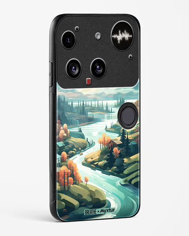 Alpine Mountain Charm [BREATHE] Glass Case Phone Cover (Nothing)