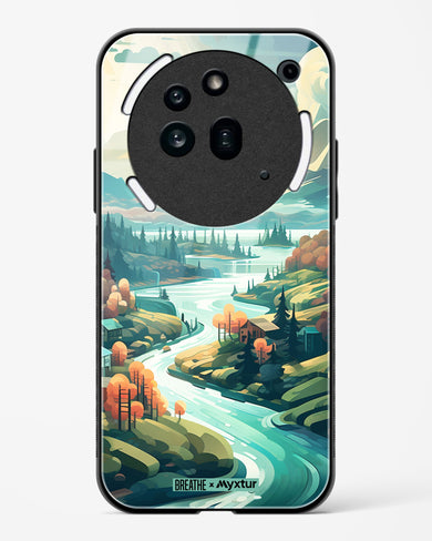 Alpine Mountain Charm [BREATHE] Glass Case Phone Cover (Nothing)