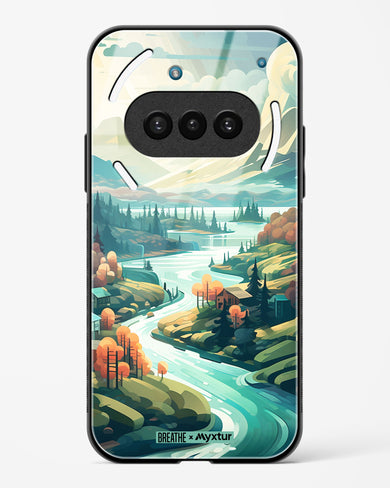 Alpine Mountain Charm [BREATHE] Glass Case Phone Cover (Nothing)