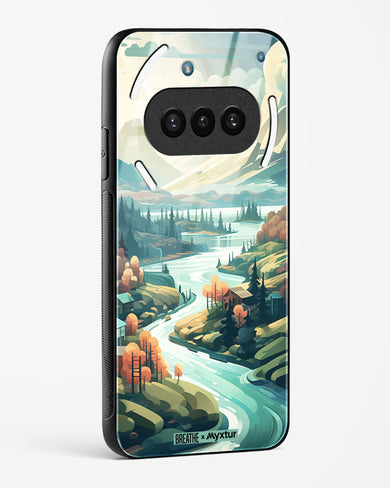 Alpine Mountain Charm [BREATHE] Glass Case Phone Cover (Nothing)
