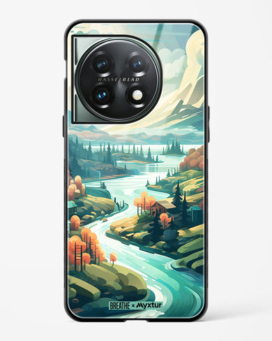 Alpine Mountain Charm [BREATHE] Glass Case Phone Cover (OnePlus)